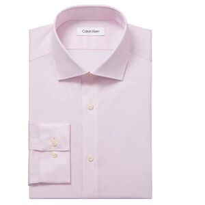 Calvin Klein Men's Steel Plus Slim Fit Stretch Modern Pin Cord Dress Shi…